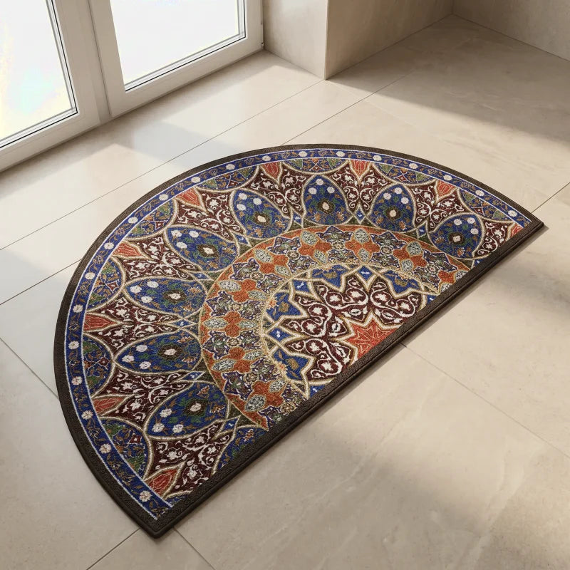 tapis de bain demi lune original absorbant antidérapant sortie de douche